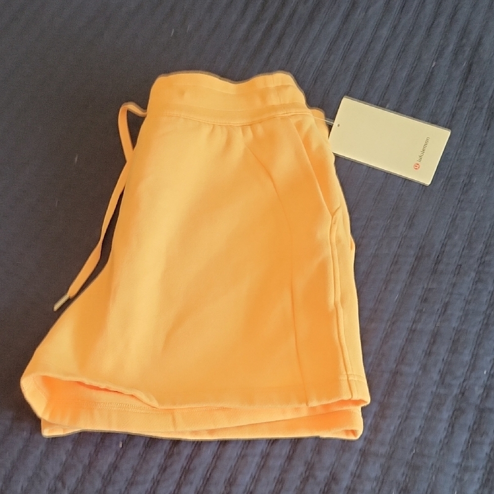 Lululemon  Orange Athletic Shorts with Relaxed Fit - Picture 5 of 6